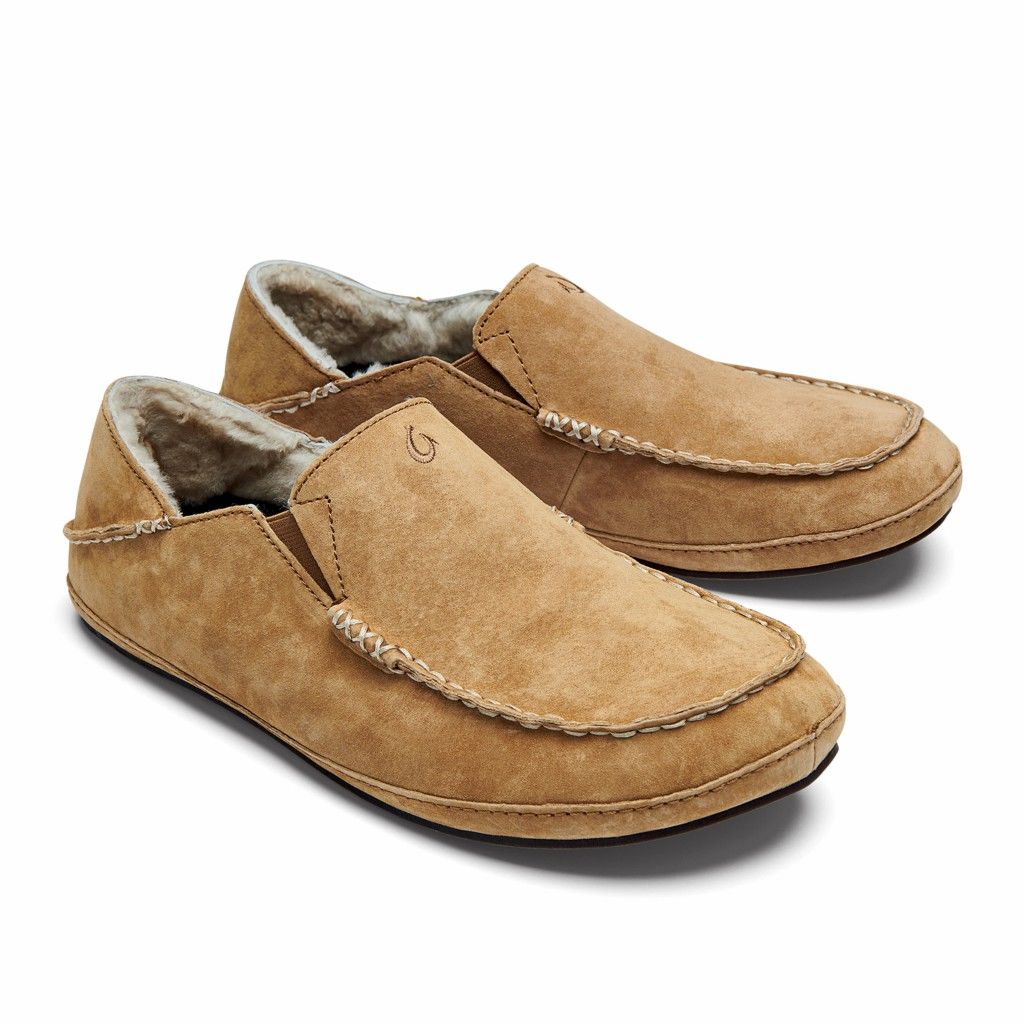 Zapatos Olukai Moloā Slipper - Pantuflas Hombre Cafes 20427-603